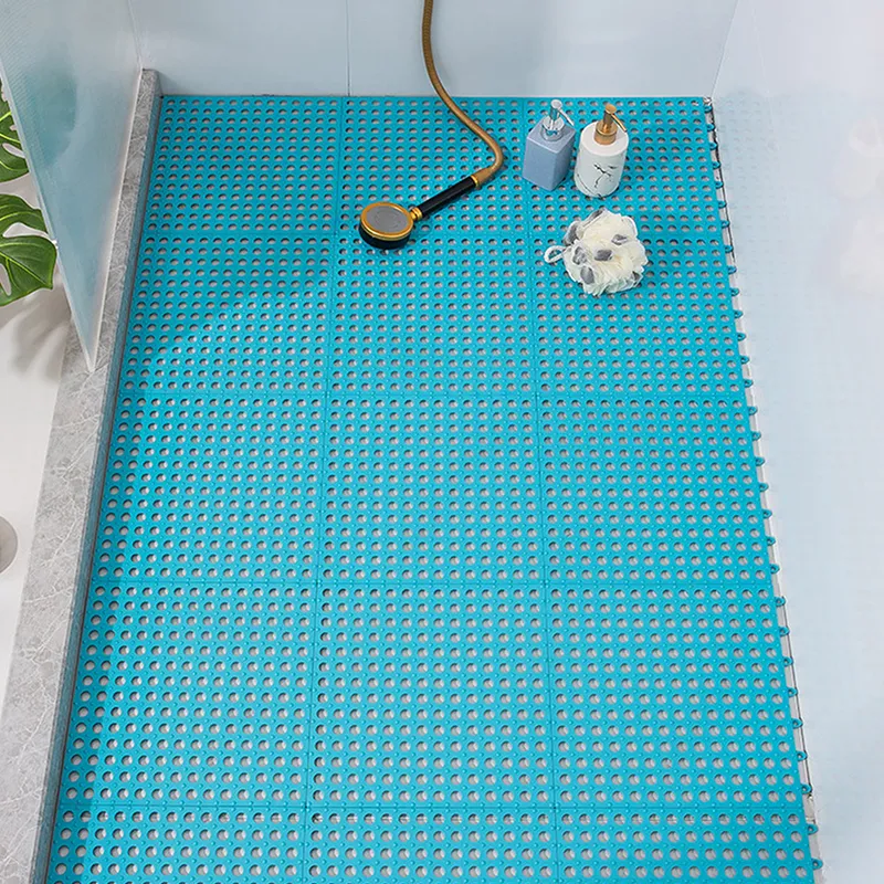 Non-slip Bath Mat Waterproof Rug Bathroom Carpet Anti Slip Suction Feet  Massage Cushion Pad Toilet Splicing Floor Shower Mat