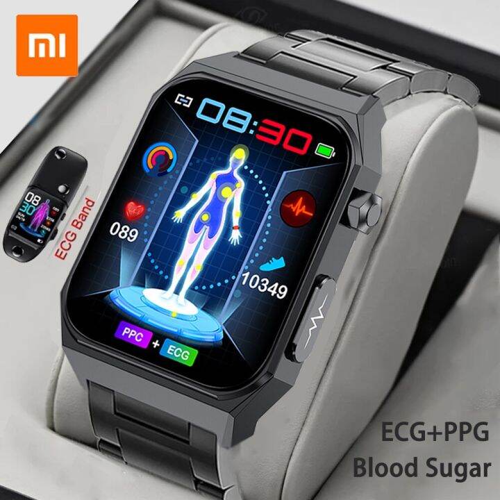 เหมาะสำหรับ-xiaomi-2023-ecg-ppg-ระดับน้ำตาลในเลือดสมาร์ทวอท์ชผู้ชายอัตราการเต้นของหัวใจอินฟราเรดอัตโนมัติออกกำลังกายความดันโลหิตความดันโลหิต-สุขภาพน้ำตาล