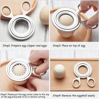 Durable Convenient Stainless Steel Boiled Egg Shell Topper Cutter Snipper Opener Kitchen Gadget 2Pcs