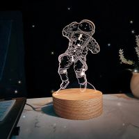 Wandering Earth Astronaut Small Night Lamp Creative Spaceman 3D Table Lamp Bedroom Net Red Light Ins Birthday Gift