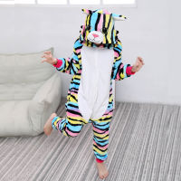 Kigurumi ชุดนอนเด็กสำหรับชายหญิง Unicorn ชุดนอน Flannel เด็ก Unicorn Pijamas ชุดสัตว์ชุดนอนฤดูหนาวแมว Onesies