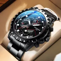 Finn and authentic 2023 new men students black web celebrity waterproof movement fashion stainless steel watch mens watch --238811Hot selling mens watches✺