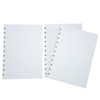 Fromthenon A4 Mushroom Holes Planner Refill Disc Ring Notebook Filler Paper Blank Grid Line Disc-bound System Diary Accessories