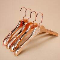 5Pcs/Lot Gold Plastic Hanger For Clothes Wieszaki Na Ubrania Kleding Organizer Clothing Coat Suit Hanger Closet Ceintres Adultes