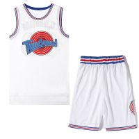 Anime Space Jam 2 Cosplay Costume Tune Squad Jersey Tops Shorts Men Women Suit Summer Mesh Sportswear Basketball Uniform