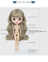 ICY DBS BLYTH Doll 19 Joint Body White Skin Special Price Naked Baby Can Change Make Up To Change Big Eye Doll Girl Toy