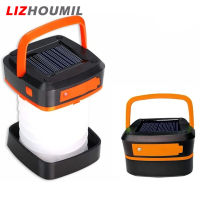 LIZHOUMIL เต็นท์ตั้งแคมป์แบบพกพา,ไฟแสงอาทิตย์ Led พับได้3โหมดกันน้ำ Ip44แบบชาร์จไฟได้ไฟฉายส่องไฟ