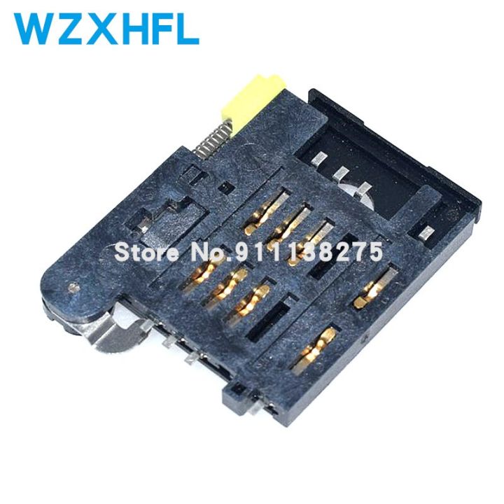 5pcs-sim-card-socket-kf-016-card-holders-jack-6-2p-sim900a-card-holder-connector-block-pull-out-for-gps-watty-electronics