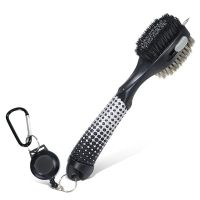 1 Pcs Golf Club Brush Golf Accessories with Magnetic Keychain Oversized Golf Brush Head Golf Cleaner