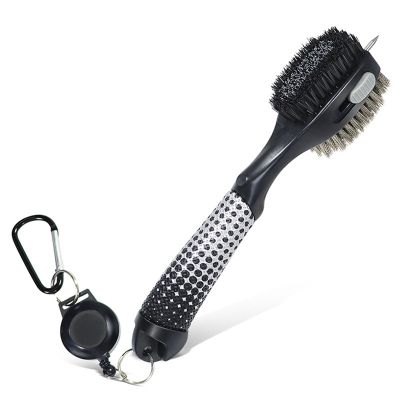1 Pcs Golf Club Brush Groove Cleaner Golf Accessories with Magnetic Keychain Oversized Golf Brush Head Golf Cleaner