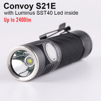 Flashlight Convoy S21E with SST40 Led Lanterna 21700 Flash Light Torch 2400lm Fishing Lamp Work Light Type-c Charging port