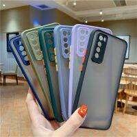 [LWF HOT]◘❀ เคสกันกระแทกกล้องสำหรับ Huawei Mate P40 30 20 Plus Lite Nova 7 6 8SE Y7A Pro Matte โปร่งแสงกันกระแทก