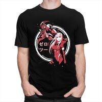 Retro Darling In The Franxx T-shirt Men Fathers Day Anime Manga Zero Two Strelitzia Tshirts O-neck Fit Cotton Tee Camisas - T-shirts - AliExpress