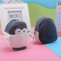 สายเคเบิล USB น่ารักกระเป๋าเงินใส่เหรียญขนาดเล็กสำหรับเด็กผู้หญิงกระเป๋าใส่หูฟังการ์ตูนเพนกวินแบบใหม่กระเป๋าเก็บบัตร