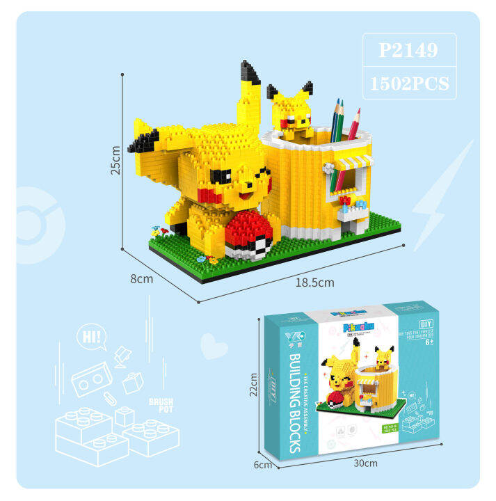 pokemon-micro-building-blocks-pikachu-diy-pen-container-holder-mini-diamond-brick-figures-toys-for-kid-christmas-gift