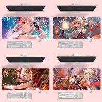 [READY STOCK]Naganohara Yoimiya mouse pad#Genshin impact#mousepad large anime gaming#Computer Laptop Large Colorful Mousepad Game Mice Mat mousepad Smooth Surface, Non-Slip Rubber Base, and Anti-Fraying Stitched Edges 原神宵宫鼠标垫