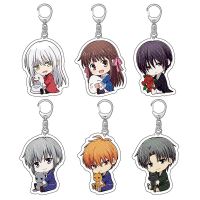 Anime Fruits Basket Keychain Honda Tohru Souma Kyo Somo Yuki Cute Q Version Figures Key Chain Bag Charm Accessories Magan Gift