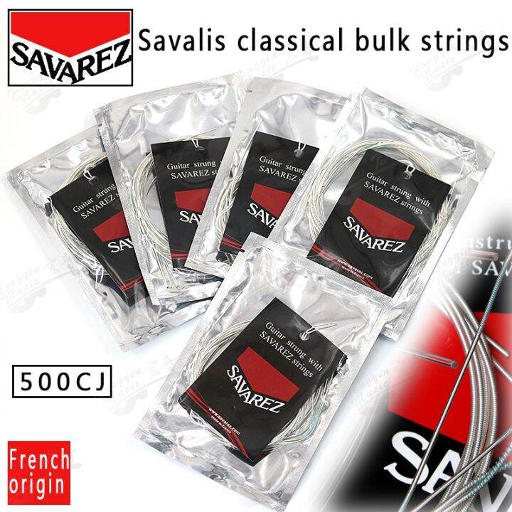 french-savarez-500cj-500cr-500aj-bulk-classical-guitar-strings-nylon-set-with-high-tension-strings