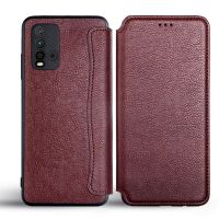 ✻ Leather Case For Xiaomi Redmi 9T funda Business Shockproof No Magnet Card Slot Flip Cover For Xiaomi Redmi 9T Case coque