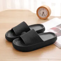 Home Slippers Thick Platform Bathroom Cloud Non-slip Flip Flops Woman Sandals Fashion Soft Sole EVA Indoor Slides