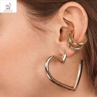 OGF2150 ไม่เจาะ อินเทรนด์ ผู้หญิงผู้ชาย รอบใหญ่ ล้อแม็ก Tragus ต่างหูหนีบ เครื่องประดับ ที่ครอบหู เครื่องประดับแฟชั่น