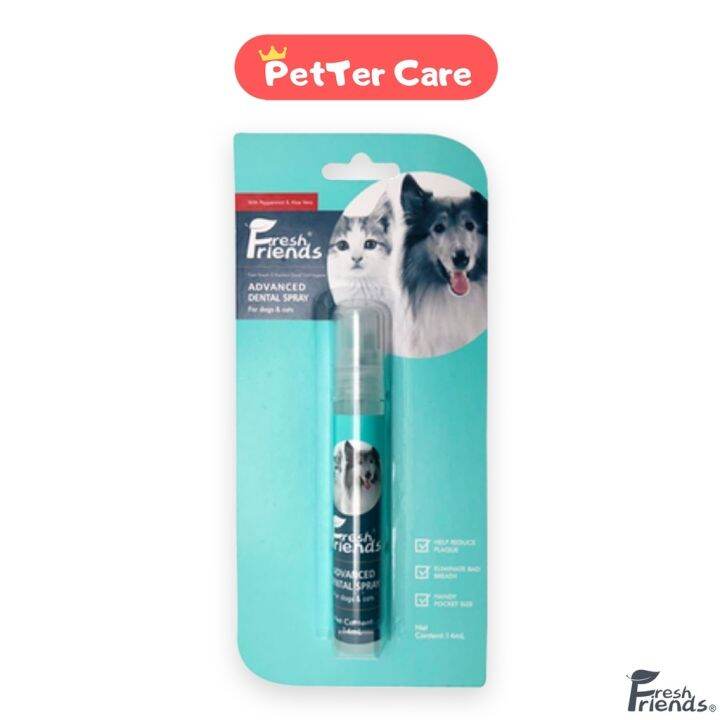 Fresh Friends Pet Breath Freshener Dental Spray for Dogs and Cats 14ml