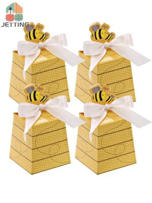 【YF】☽✣  30Pcs Cartoon Favors Boxes Paper Treat  Bumble Themed Supplies Birthday Baby Shower
