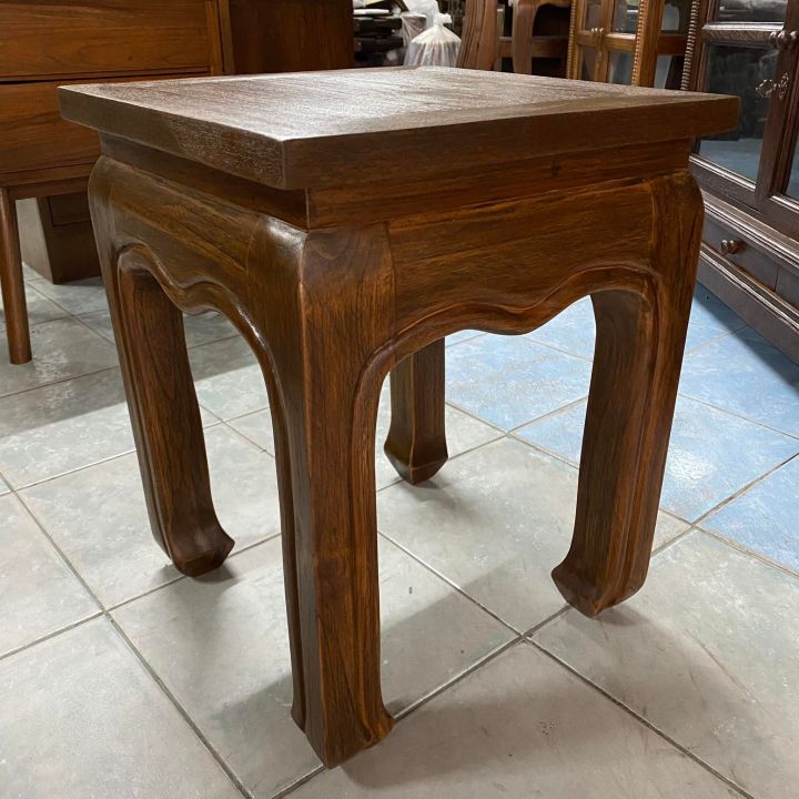 ตรงปก-ประกอบแล้ว-โต๊ะวางพระ-โต๊ะหัวเตียง-ไม้สักแท้-สีสัก-สูง-50x40x40-ซม-โต๊ะไม้สัก-คุณภาพส่งออก-โต๊ะไม้สักราคาถูก-งานสวย-teak-bedside-wooden-table