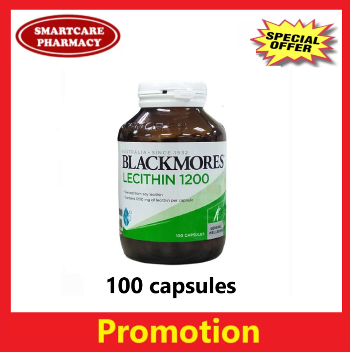 BLACKMORES LECITHIN 1200mg Capsules (100's) Lazada