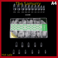 Samurry ✨Hot Sale✨ Car 500เล็บที่ชัดเจนชิ้น/กล่องสำหรับร้านเสริมสวยบ้านนักบัลเล่ต์ทำเล็บเต็มปกเล็บปลอม