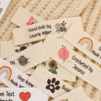 15x60mm Custom labels Twill Tags for clothes Personalizada   handmade Labels  Sewing accessories Free shipping(xw5530) Labels