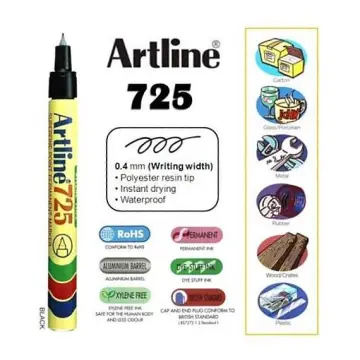 Artline 725 Superfine Point Permanent Marker Pen Per PCS 0.4MM EK-725