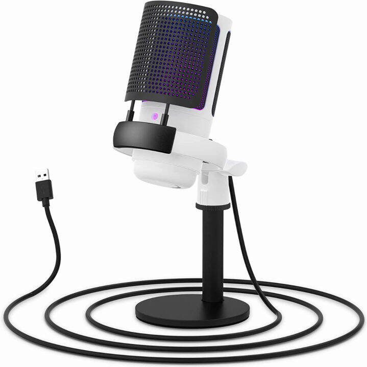 shoufei-usb-condenser-microphone-for-pc-mac-streaming-recording-podcasting-computer-cardioid-gaming-mic-with-pop-filter-gain-control-premium-studio-quality-plug-and-play-white-crescent-white