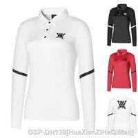 PXG1 J.lindeberg TaylorMade1ประตูเล็ก Honma Scotty Cameron1 Mizuno ANEW♞แผ่กอล์ฟหญิงแขนยาวเสื้อกอล์ฟ,เสื้อกอล์ฟระบายอากาศได้สวมใส่สบายแห้งเร็วเสื้อเสื้อยืดลำลองเสื้อโปโลเสื้อเจอร์ซีย์ของผู้หญิง