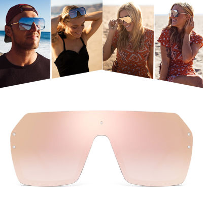 ผู้หญิงผู้ชายสแควร์ขนาดใหญ่แว่นกันแดดโล่กระจกแว่นกันแดดสำหรับผู้หญิงผู้ชาย UV400