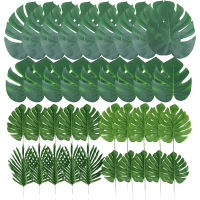 Tropical palm leaves 14 inch Big monstera leaf Artificial plant WeddingParty table decoration Hawaiian Luau supplies for garden