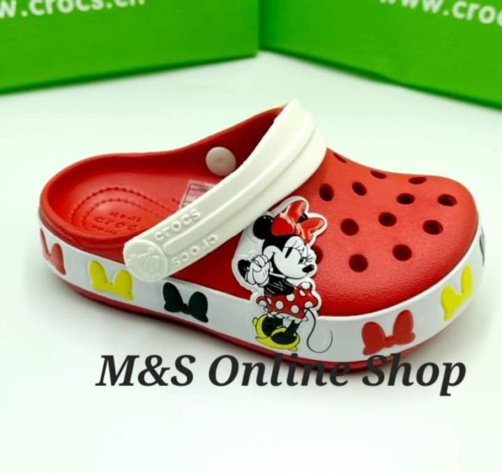 รองเท้าเด็ก-crocs-kids-band-clog-รองเท้าเด็ก-สินค้าพร้อมจัดส่งจากไทย