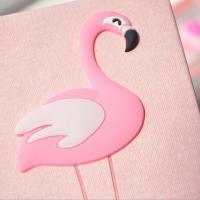 Korea Cartoon Flamingo Unicorn Notebook Gift Set For Girls Student Diary Hand Book Weekly Planner Childrens Birthday Gift