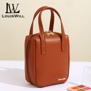 LouisWill Cosmetic Bag PU Bag Large Capacity Bag Makeup Pouch Handbag