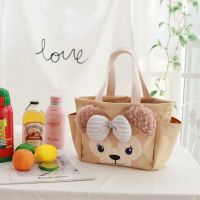 Girl Heart Cartoon Cute Canvas Tote Bag Small Cloth Bag Hand Bag Student Lunch Box Tool Storage Bag 【AUG】