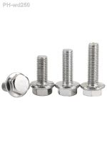 10pcs M5 M6 M8 Hexagon Bolt Flanged 6.8 Grade Outer Hexagon Flange Screw L 10-40mm GB5787 16MM Stainless Steel 20mm 25mm No-slip