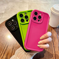 เคสซิลิโคนอ่อนที่เป็นมิตรกับผิว For Iphone 11 15 14 12 13 Pro Max XS XR X 7 8 14 15 Plus SE 2020 2022 เคสป้องกันเลนส์กล้อง