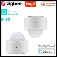 HUWBDH เซนเซอร์อัจฉริยะ Tuya Smart Zigbee การเคลื่อนไหวของ PIR ร่างกายอินฟราเรด ZigBee ขนาดเล็ก ของใหม่ ไร้สายแบบไร้สาย Tuya Zigbee ชีวิตอัจฉริยะในบ้าน