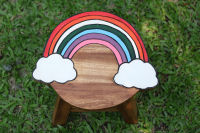 SiamMandalay เก้าอี้นั่งสำหรับเด็ก Kids Stool - Rainbow