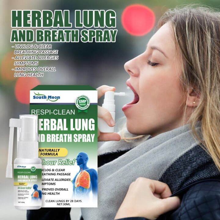Lung Herbal Cleanser Spray Smokers Clear Nasal Mist Anti Snoring