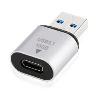 5V USB 3.1 USB ตัวผู้ USB C อะแดปเตอร์ตัวเมีย10Gbps 3A USB C ไปยังอะแดปเตอร์ USB 3.1 Gen 2ปลั๊กแอนด์เพลย์การถ่ายโอนข้อมูลความเร็วสูงสำหรับ Macbook/ Huawei/Samsung