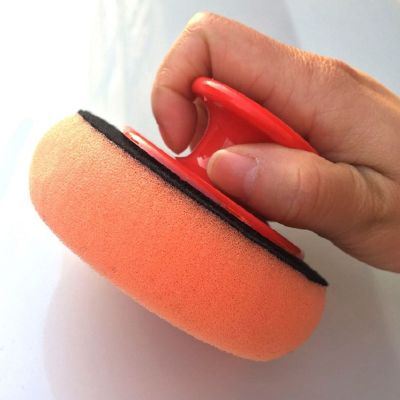 Drop Car Wax Wash Polish Pad Sponge Cleaning Foam Kit Terry Cloth Microfiber Applicator Pads With Gripper Handle Car Styling