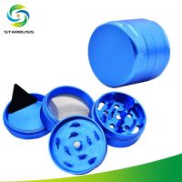 [COD] Star Booth directly supplies aluminum alloy new smoke grinder aviation diameter 50mm four-layer non-stick