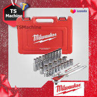 MILWAUKEE ชุดประแจบล็อก 1/2" 28 ชิ้น (4932471864) Metric Ratchet and Socket 28 pcs Set