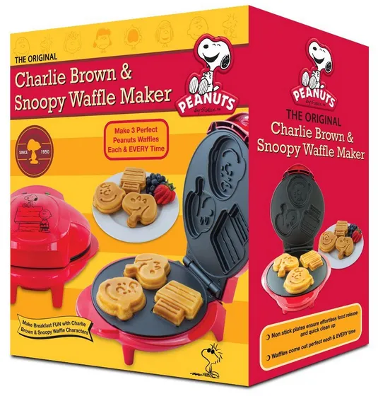 NEW [PEANUTS Original] Snoopy & Charlie Brown waffle maker 220V